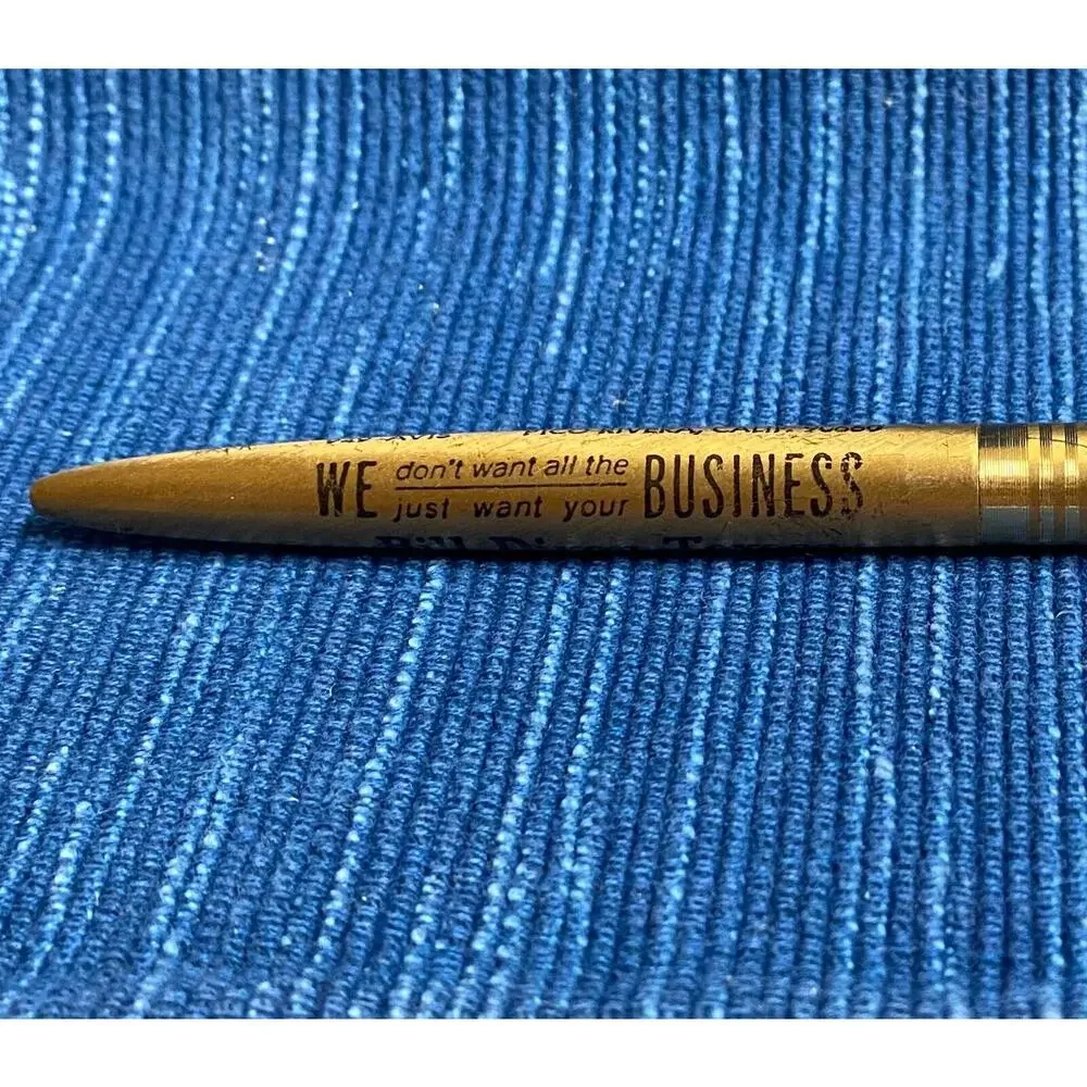 Bill Dixon Texaco Oil Gas Vtg Desk Pen Pico Rivera California Advertising 971A